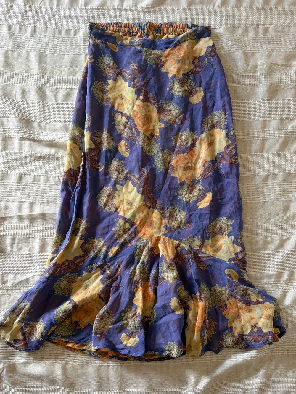 reversible boho floral skirt